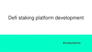 defi staking platform development