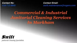 Janitorial Cleaning Services in Markham
