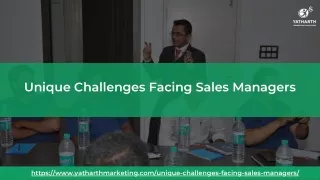 Unique Challenges Facing Sales Managers