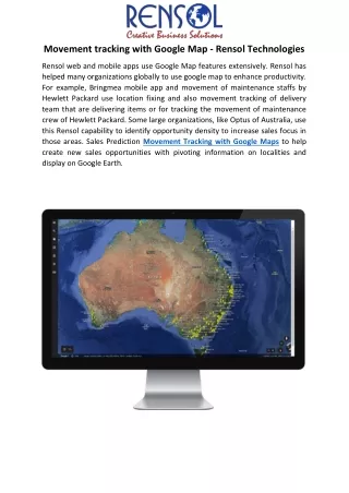 movement tracking with google map rensol