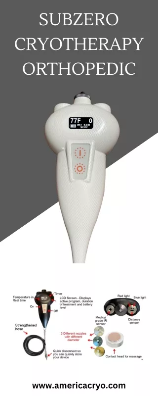 Portable Cryotherapy Machine