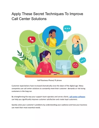 apply these secret techniques to improve call