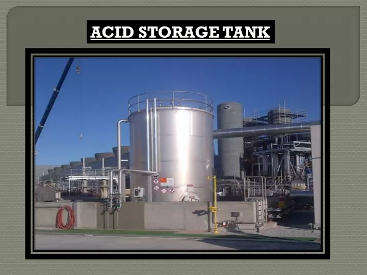 acid storage tank