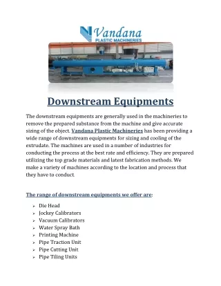 downstream equipments