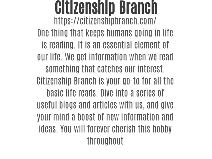 citizenship branch https citizenshipbranch