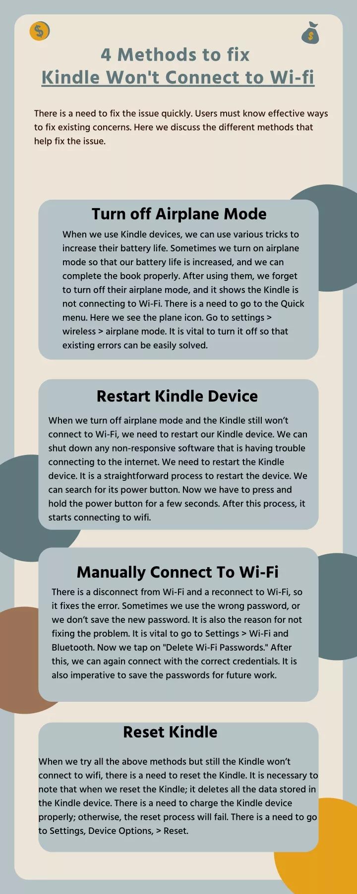 4 methods to fix kindle won t connect to wi fi