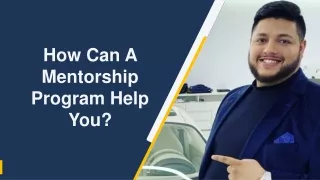 How Can A Mentorship Program Help You?