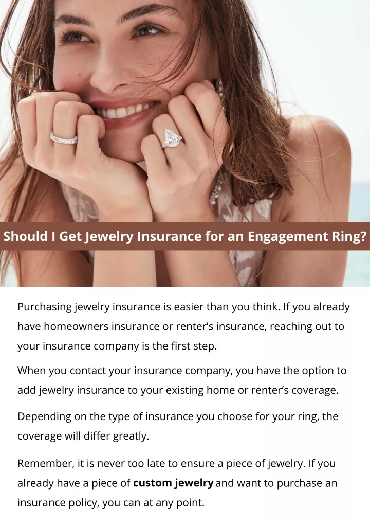 should i get jewelry insurance for an engagement