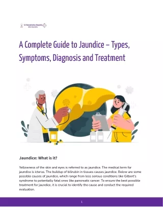 a complete guide to jaundice types symptoms