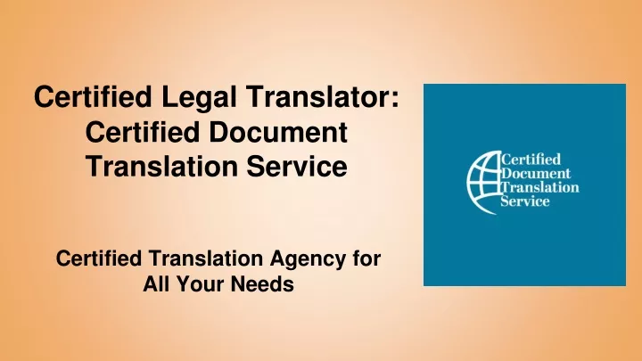 certified legal translator certified document translation service