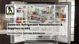 Domestic Refrigerator Manufacturers & Suppliers in UAE