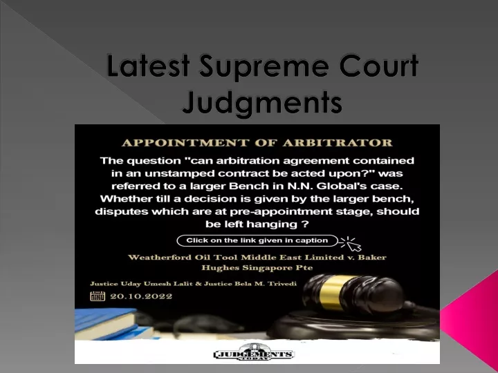 latest supreme court judgments