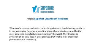 Superior Cleanroom wipes