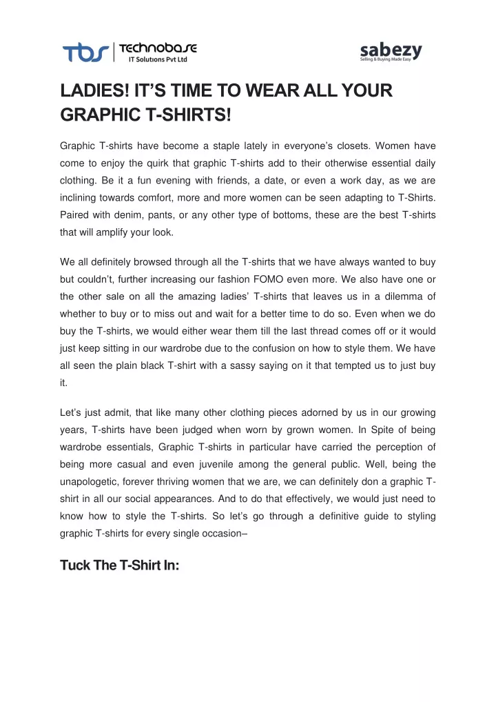 ladies it s time to wear all your graphic t shirts