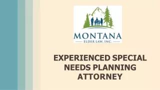 Experianced Special Need Planning Attorney