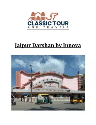Jaipur Darshan by Innova