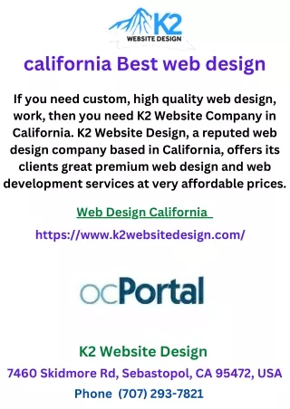 california best web design