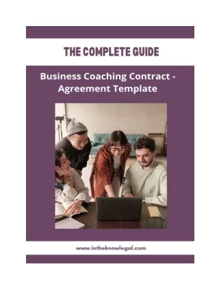 Business Coaching Contract - Agreement Template