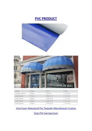 PVC PRODUCT