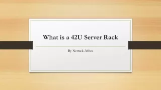 what is a 42u server rack
