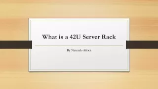 what is a 42u server rack