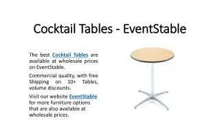 Cocktail Tables - EventStable