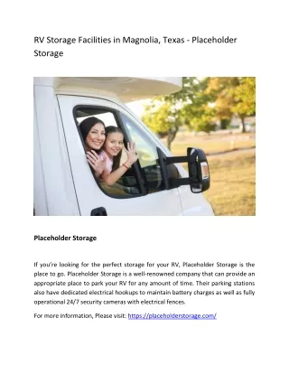rv storage facilities in magnolia texas