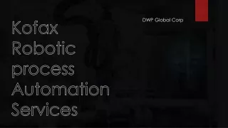 kofax robotic process automation services