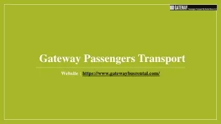 Gateway Passengers Transport- Bus Rental Companies in Dubai.