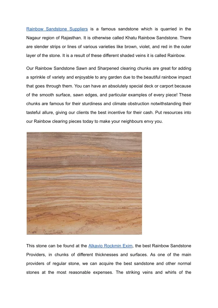 rainbow sandstone suppliers is a famous sandstone