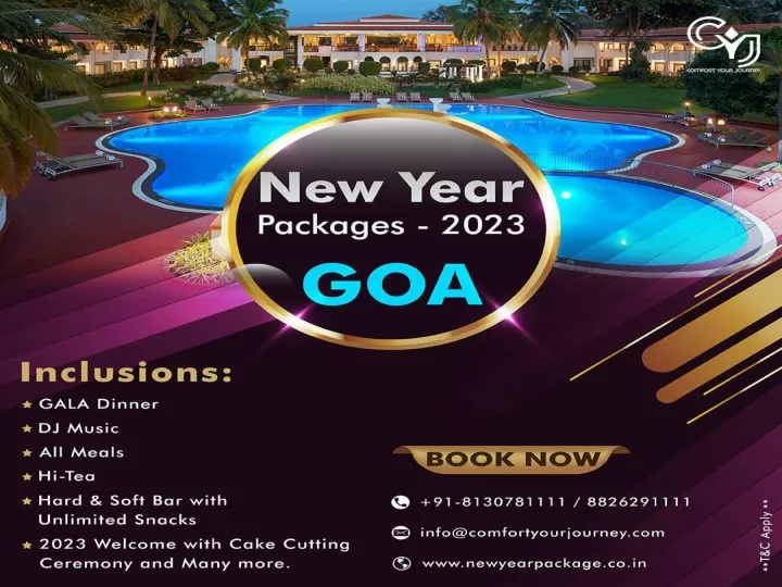 PPT New Year Packages 2023 in Goa New Year Party PowerPoint