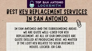 Key Replacement in San Antonio - Top San Antonio Locksmith
