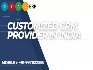 Customized CRM Provider In India