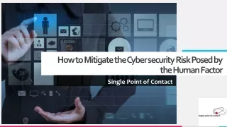 How to Mitigate the Cyber security Risk Posed