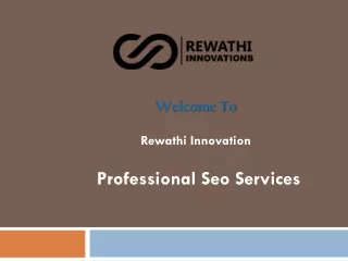 welcome to rewathi innovation