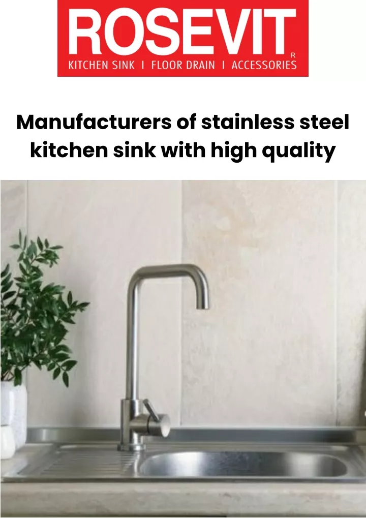 manufacturers of stainless steel kitchen sink