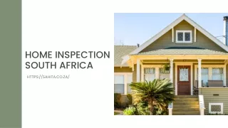 Home Inspection South africa
