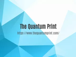 the quantum print https www thequantumprint com