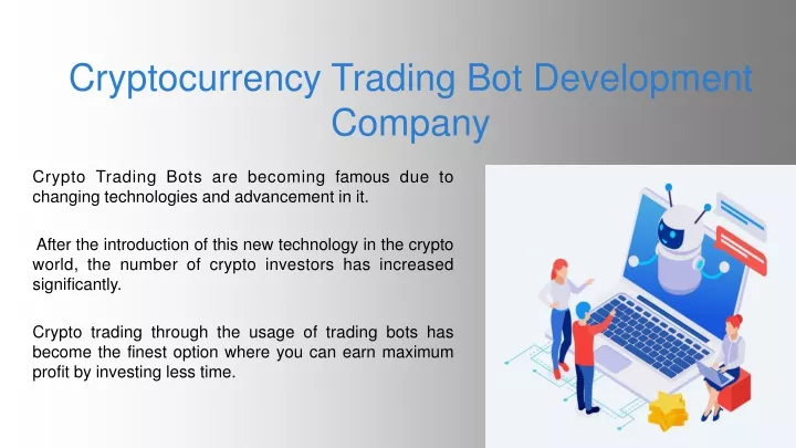 cryptocurrency trading bot development company