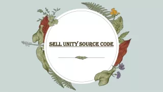 sell unity source code