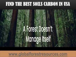find the best soils carbon in usa