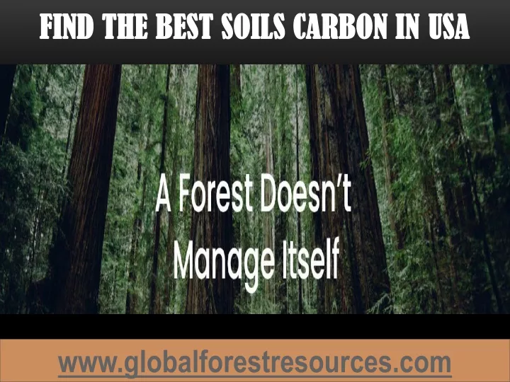 find the best soils carbon in usa