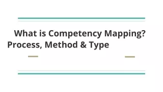 competency mapping scenario ppt