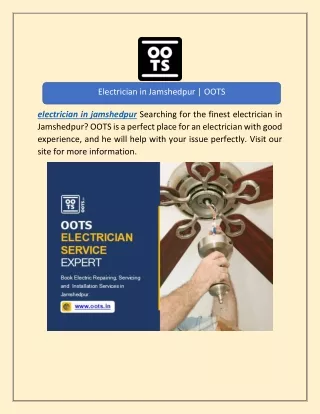 Electrician in Jamshedpur | OOTS