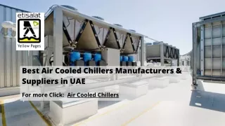 Best Air Cooled Chillers Manufacturers & Suppliers in UAE (1)