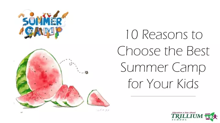 10 reasons to choose the best summer camp