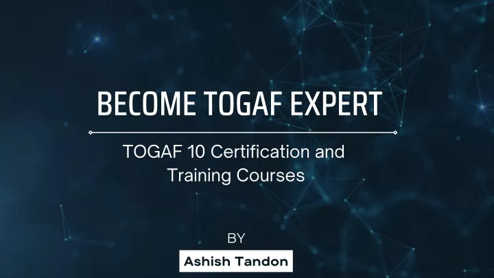become togaf expert