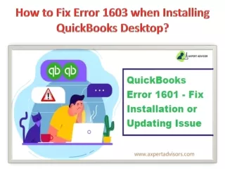 how to fix error 1603 when installing quickbooks