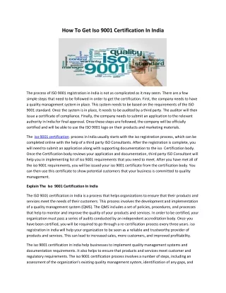 how to get iso 9001 certification in india-FINAL