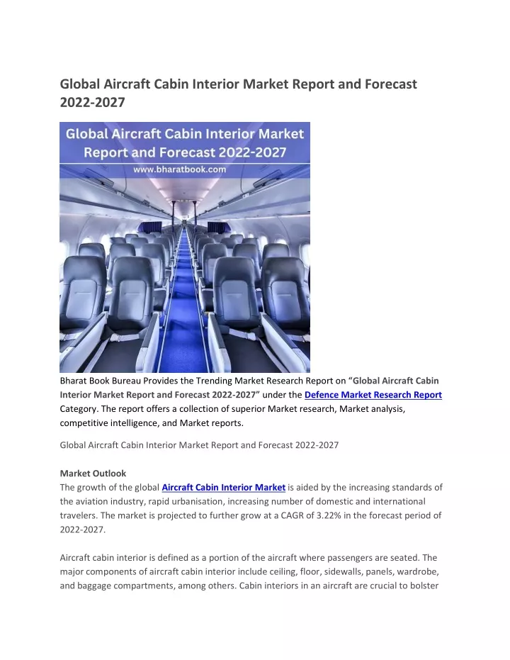 global aircraft cabin interior market report